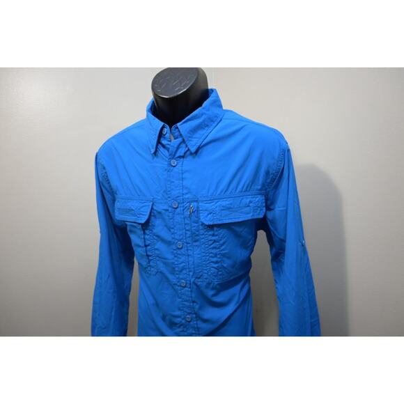Alpine Design Camp Shirt Tech Series Breathable Blue Vented Mens Size Small - Picture 2 of 8